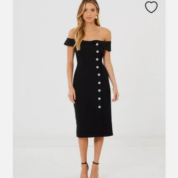 Calli Bardot off shoulder dress NWT - Picture 2 of 2